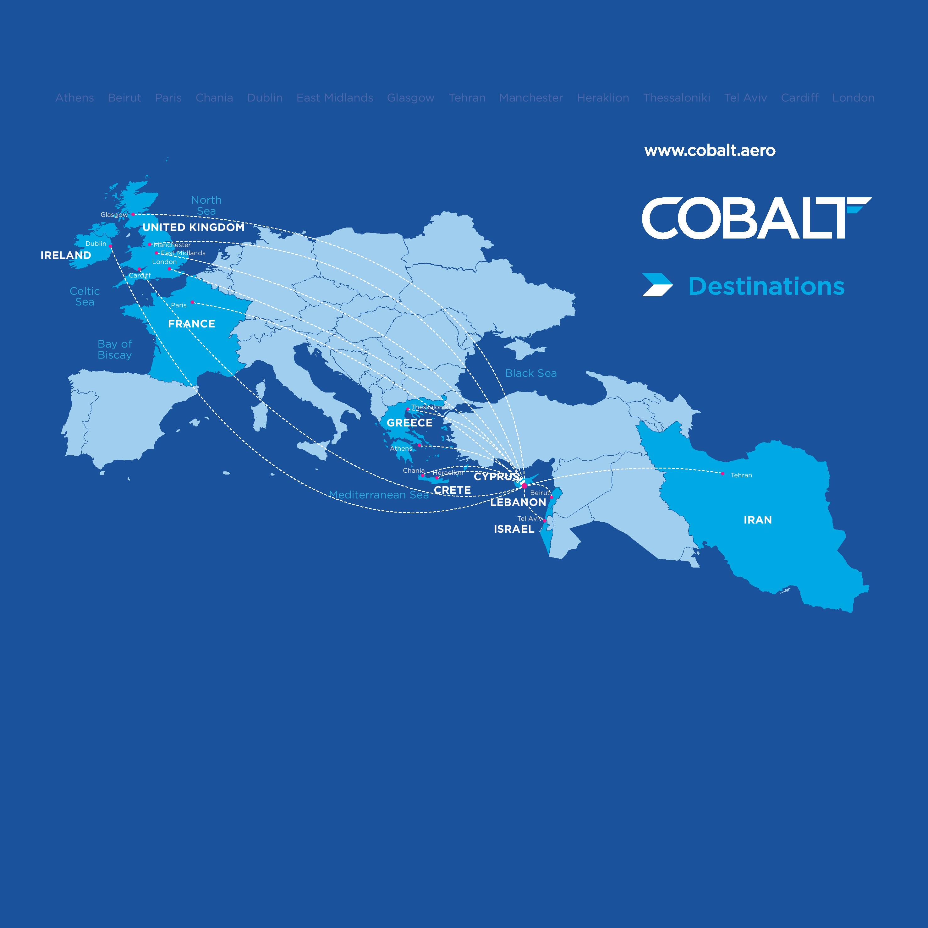 Picture of Cobalt's proposed destinations.