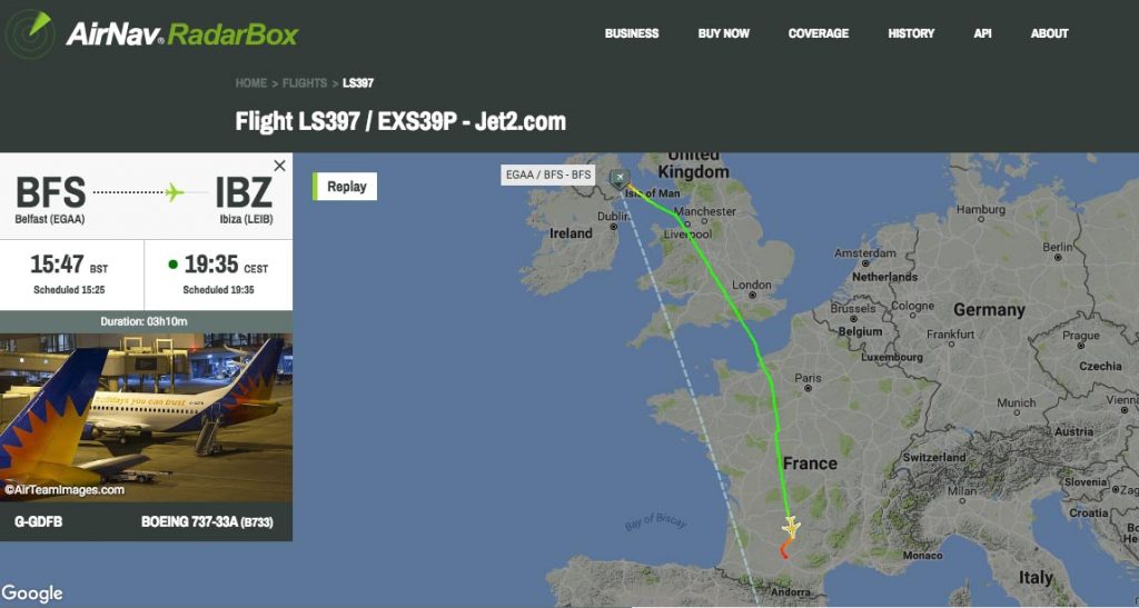 jet2 #ls397 was forced to divert to toulouse due