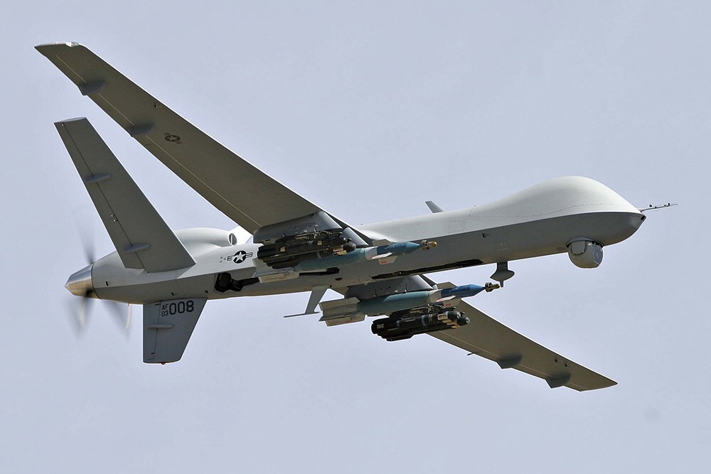 ALERT US Air Force drone MQ-9 Reaper crashed in northern Syria during