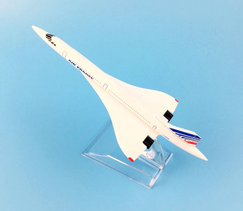 16cm Air France Concorde Supersonic Jet Aeroplane Aircraft Airplane Plane Metal 