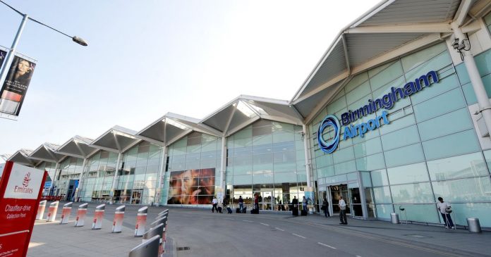 ALERT A temporary mortuary is being built at Birmingham Airport ...