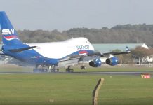 VIDEO Scary landing of Silk Way West 747-400F at AT Prestwick Airport